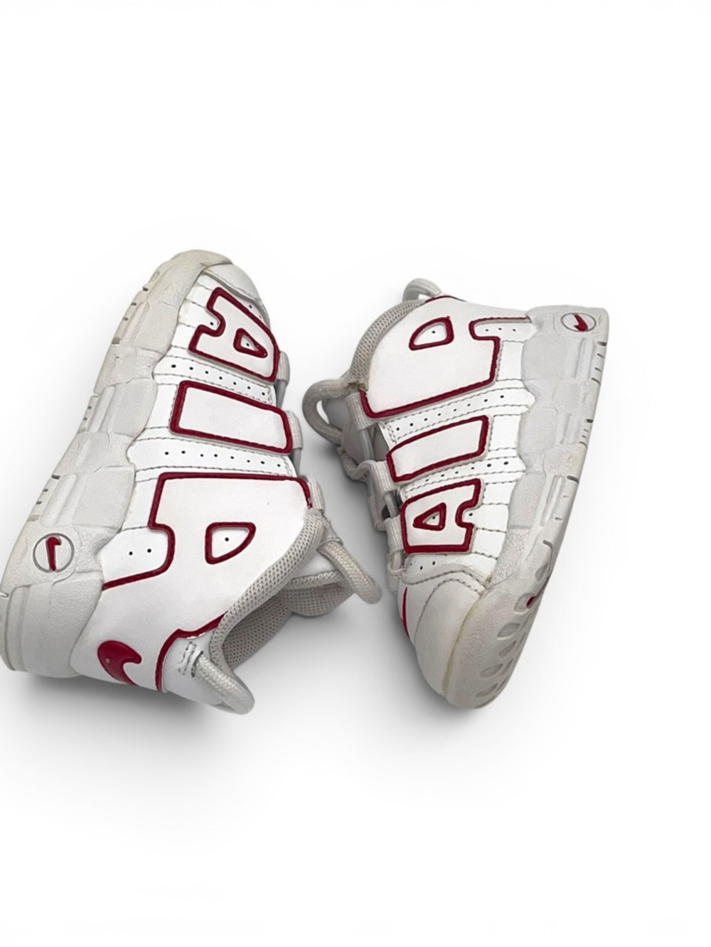 Nike Air More Uptempo TD White Red Baby Toddler 6C Sneakers - Picture 8 of 12